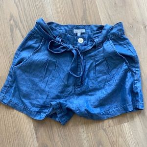 Ella odd Jean shorts with ribbon